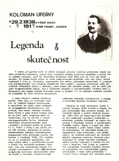 Dětství a mládí Kolomana Ursínyho