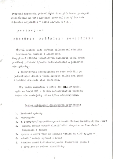 Soutěže I. letenských her